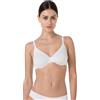 Lovable Reggiseno con Ferretto e Coppe Preformate e Non Imbottite in Microfibra | Effetto Lifting, Comfort e Invisibilità Invisible Essence Donna, Bianco, 36 / 4F
