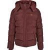 Urban Classics Hooded Puffer Jacket Uomo Giacca di mezza stagione nero 100% poliestere