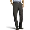 Lee Total Freedom Stretch Relaxed Fit Flat Front Pant Pantaloni Casual, Carbone, 32W x 30L Uomo