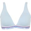 Emporio Armani Padded Triangle Bra, Reggiseno Imbottito Donna, Light Blue,