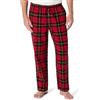 Amazon Essentials Pantaloni Pigiama in Flanella Traspirante (Disponibili nelle Taglie Big & Tall) Uomo, Rosso Ciliegia Nero Motivo Scozzese, S
