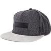 Blackskies Exodus Snapback cap Grigio Visiera Scamosciata Flanella Unisex Premium Cappellino da Baseball Lana | Uomo Donna cap - Basecap Unisex Streetwear Outdoor Estate Tempo Libero