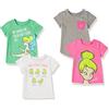 Amazon Essentials Disney | Marvel | Star Wars | Frozen | Princess T-Shirt a Maniche Corte Bambine e Ragazze, Pacco da 4, Tinker Bell Moods, 2 Anni