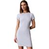 Calvin Klein Mini Abito da Donna a Costine SS Monologo LV047F241G, Blu (Plein Air), M