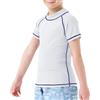 MEETWEE Maglietta da Nuoto/Muta Rash Guard per Bambini,Manica Lunga/Corta,Protezione UV,Tessuto Asciugatura Rapida,Ideale per Nuotare,Spiaggia e Sport Acquatici.