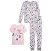Amazon Essentials Disney | Marvel | Star Wars Set Pigiama Bambine e ragazze, Rosa/Grigio, Frozen 2/Fiocchi Di Neve, 8 anni