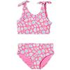 Amazon Essentials Set Bikini Due Pezzi con Fiocco Bambine e ragazze, Conchiglie Rosa Acceso, 3 anni
