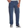 Dickies Men's Relaxed Fit Double Knee Work Horse Jean, Stone Washed Indigo Blue, 30x30