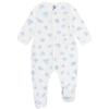 Petit Bateau Pyjama Bébé En Molleton Gratté À col Imprimé Cœurs A0dvs01 Abbigliamento Notte Unisex - Bimbi 0-24 (Pacco da 1)