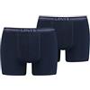 Levi's Boxer, Boxer Uomo, Blu (Navy 02), S