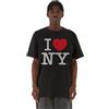 Merchcode Mc933-i Love NY Oversize Tee T-Shirt, Nero, M Uomo