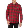 Amazon Essentials Camicia in flanella a maniche lunghe Uomo, Nero Rosso Giallo Motivo Quadri Grandi, XXL