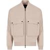 Armani Exchange Giacca da Uomo Blue Edition, Logo Patch Blouson, Stringa, XXL