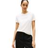 Tommy Hilfiger Donna T-Shirt Maniche Corte Lurex Script con Scollo Rotondo, Bianco (Ivory Silk), XL