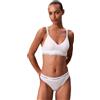 Calvin Klein Donna Reggiseno a Bralette Lightly Lined Fascia Elasticizzata, Bianco (White), S