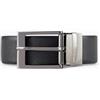 Armani Exchange Leather Belt With Plaque, Cintura Uomo, Nero (Black/Dark Brown 54120), No Aplica (Taglia Produttore: TU)