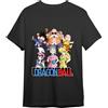 Comic Studio Dragon Ball Maglietta | Licenza Ufficiale | Goku | Krillin | Bulma| Chichi | Kamesennin| Nero | XL T-Shirt, Unisex
