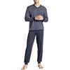 CALIDA Relax Streamline Pigiama, Blu (Dark Sapphire 479), Medium Uomo