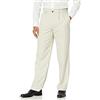Amazon Essentials Pantaloni da Abito con Pinces con Vita Espandibile in Vita e Vestibilità Classica Uomo