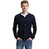 TOM TAILOR 1048003 Cardigan, 10668 - Sky Captain Blue, XXL Uomo, 10668 - Sky Captain Blue., XXL