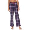 Amazon Essentials Pantaloni di Pigiama in Flanella - colori fuori produzione Donna, Blu Marino Rosso Motivo Quadri Grandi, L