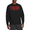 Stranger Things Retro Drippy Logo Felpa Unisex, Nero, S