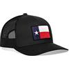 HAKA Texas Flag Hat - Texas Trucker Hat Baseball cap TX State Flag Snapback Golf Hat, Texas - Nero, L