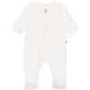 Petit Bateau A0d7t, Dormi Bene Unisex - Bimbi 0-24, Bianco/Grigio, 3 mesi