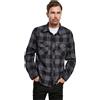 Brandit Check Shirt Long Sleeve, Color: black/grey, Size: S