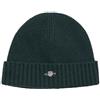 GANT Unisex Shield Wool Beanie, Tartan Verde, Taglia Unica