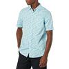 Amazon Essentials Camicia a Maniche Corte in Popeline Elasticizzato (Disponibile in Taglie Extra Forti) Uomo, Blu Acqua, XXL