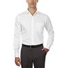 Van Heusen Men's Dress Shirts Fitted Lux Sateen Stretch Solid Spread Collar, White, 16.5 Neck 32-33 Sleeve