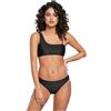 Urban Classics Bikini da Donna con Canotta Asimmetrica Riciclata Parte Superiore, Nero, M