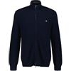 Gant Cotton Micro Textured Zip Cardigan Maglione Cardigan Uomo (Pacco da 1)