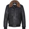 Schott Nyc Lc2412, Giacca di pelle Uomo, Nero (Nero), XL