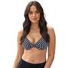Vivisence 3203 Bikini Pezzo sopra Coppa Morbida, Nero-Pois,3F