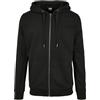 Urban Classics Basic Terry Zip Hoody Maglione Cardigan, Nero, L Uomo