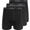 PUMA Confezione da 3 Boxer Sportivi Boxer Corti Uomo (Pacco da 3)