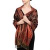 Achillea Sciarpa Pashmina da donna, nero/rosso, 28W x 76L
