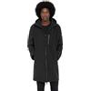 Schott NYC Kalvin Schott - Giacca con cappuccio e zip lunga, Nero, XL