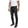 Urban Classics Jeans Slim Fit Pesanti Pantaloni, Realblk Heavy Distrutto Lavato, 44-46 Uomo