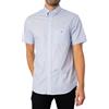 GANT REG POPLIN SS SHIRT, Camicia elegante Uomo, Blu ( LIGHT BLUE ), XL