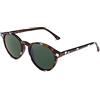 CLANDESTINE - Occhiali da Sole Round 12 Cream Habana Dark Green - Lenti HD in Nylon Verde e Montatura in TR90 - Occhiali da Sole Unisex - Smart Vision Technology - Più Nitidezza e Meno Riflessi