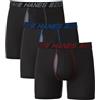 Hanes Total Support Pouch Men's Pack, Anti-Chafing, Moisture-Wicking Underwear with Cooling (Trunks Available), Boxer Brief-Black, Large