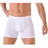 Navigare Boxer Uomo 576 - Pack da 6 - Cotone bielastico - Apertura Frontale con bottoncino - Bianco/Assortiti