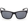 Skechers Eyewear SE6117 Occhiali, Shiny Black/Smoke Polarized, 58 Uomo