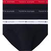 Tommy Hilfiger Premium Essenziali Allungano Cotone 3-Pack Breve, Marina con Oliva Notte/Peacoat/Grigio Ghiacciaio