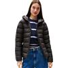 Tommy Jeans Donna Piumino Slim con Cappuccio, Nero (Black), 2XL