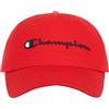 Champion Berretto Regolabile per papà, Grande Logo Rosso, Taglia Unica