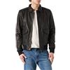 Schott NYC Giacca in Pelle Lcflyvint da Uomo, Nero, S
